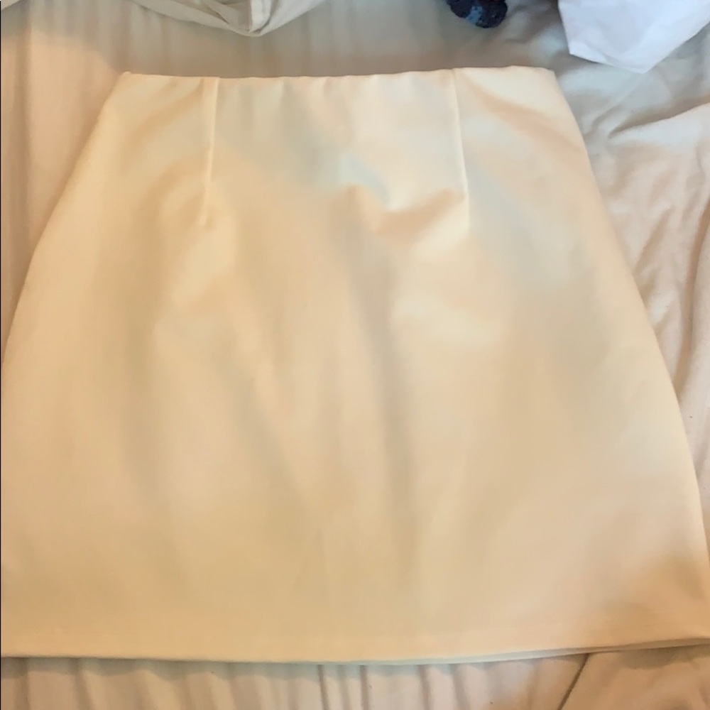 White skirt